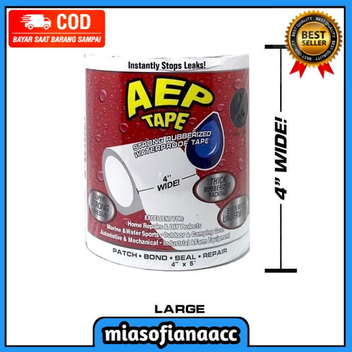 (COD) Flex Tape Lakban Super Kuat Anti Bocor Anti Air Magic Tape Tahan Lama