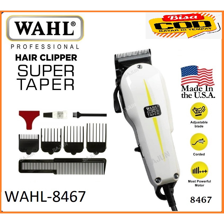 WAHL Professional Corded Clipper SUPER TAPER Classic 8467 Alat Cukur