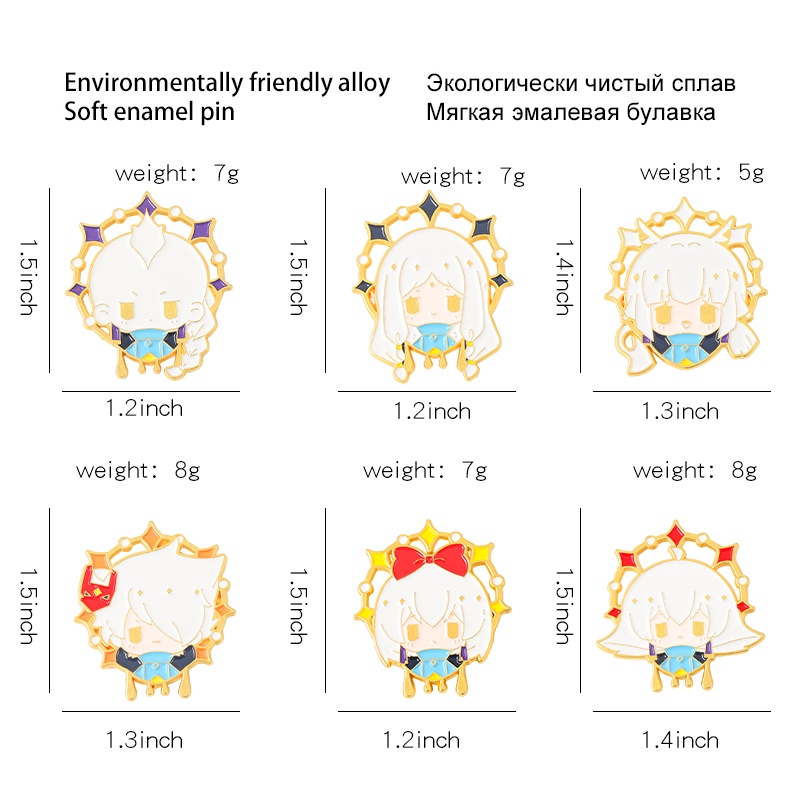 Bros Pin Enamel Desain Karakter Kartun Game of Game Peripheral Sky 6 Gaya Untuk Hadiah