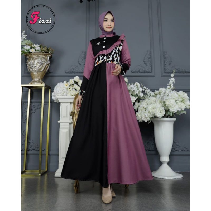 gamis fizzi bahan toyobo