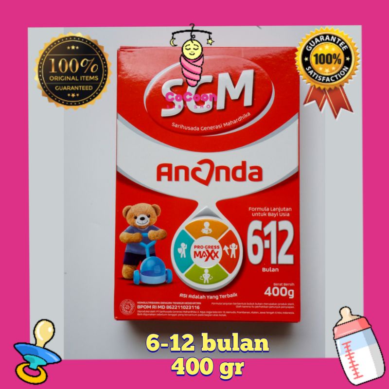 Susu Formula Bayi SGM Ananda 2 6-12 Bulan 400 gr