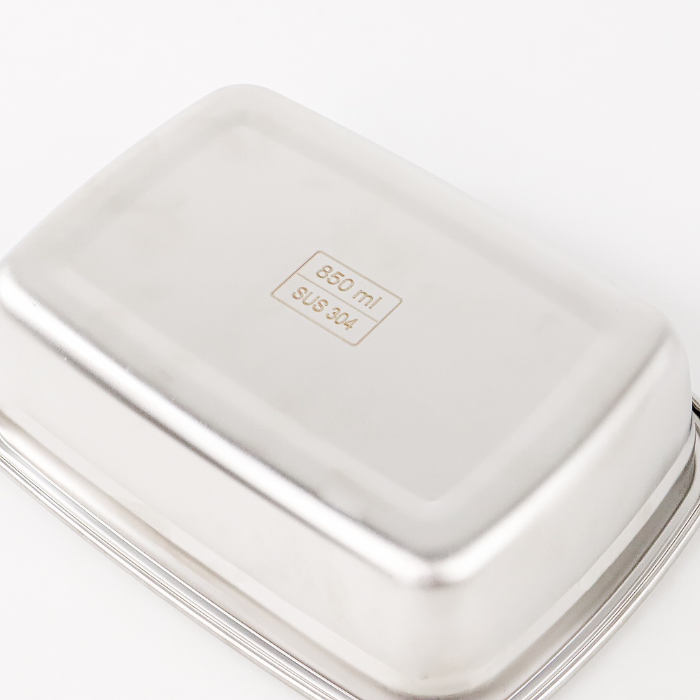 Lunch Box Kotak Bekal Makan Bento Jepang Stainless 850ml KT273