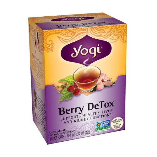 

Yogi Tea, Berry DeTox, Caffeine Free, 16 Tea Bags, 1.12 oz (32 g)-Jkut