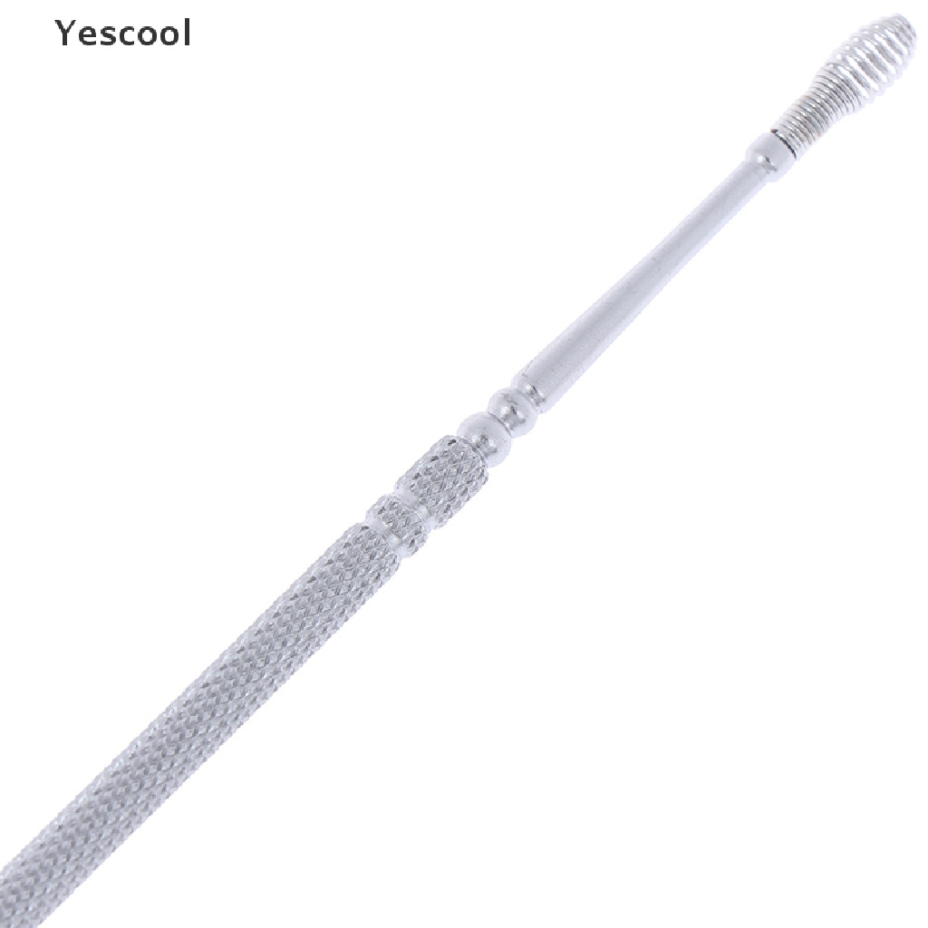 Yescool 6Pcs / Set Korek Kuping Bahan Stainless Steel