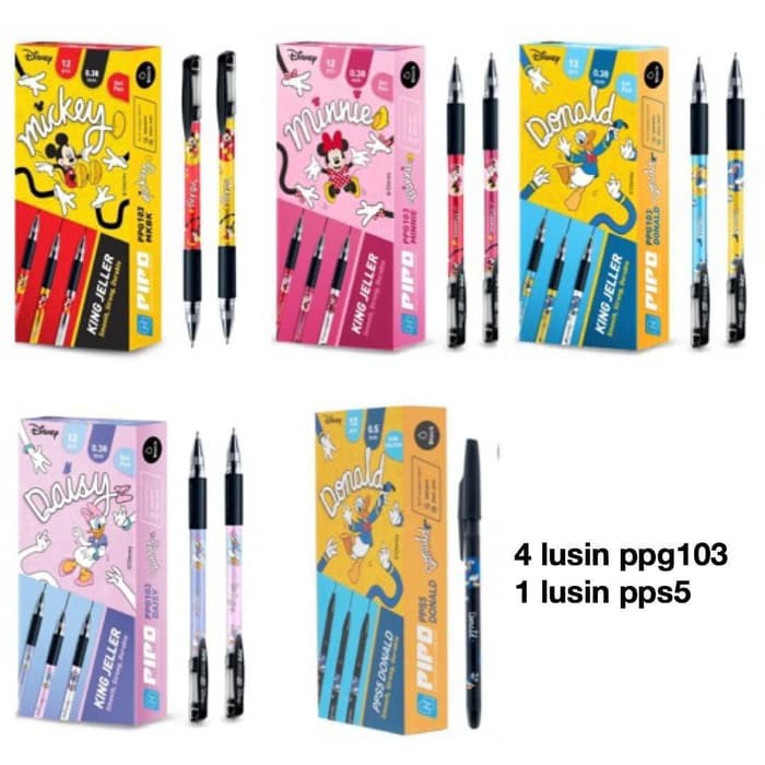 

Terlaris Paket B Dapat 4 lusin PPG103 Disney dan 1 lusin PPS5 Donald Duck Keren