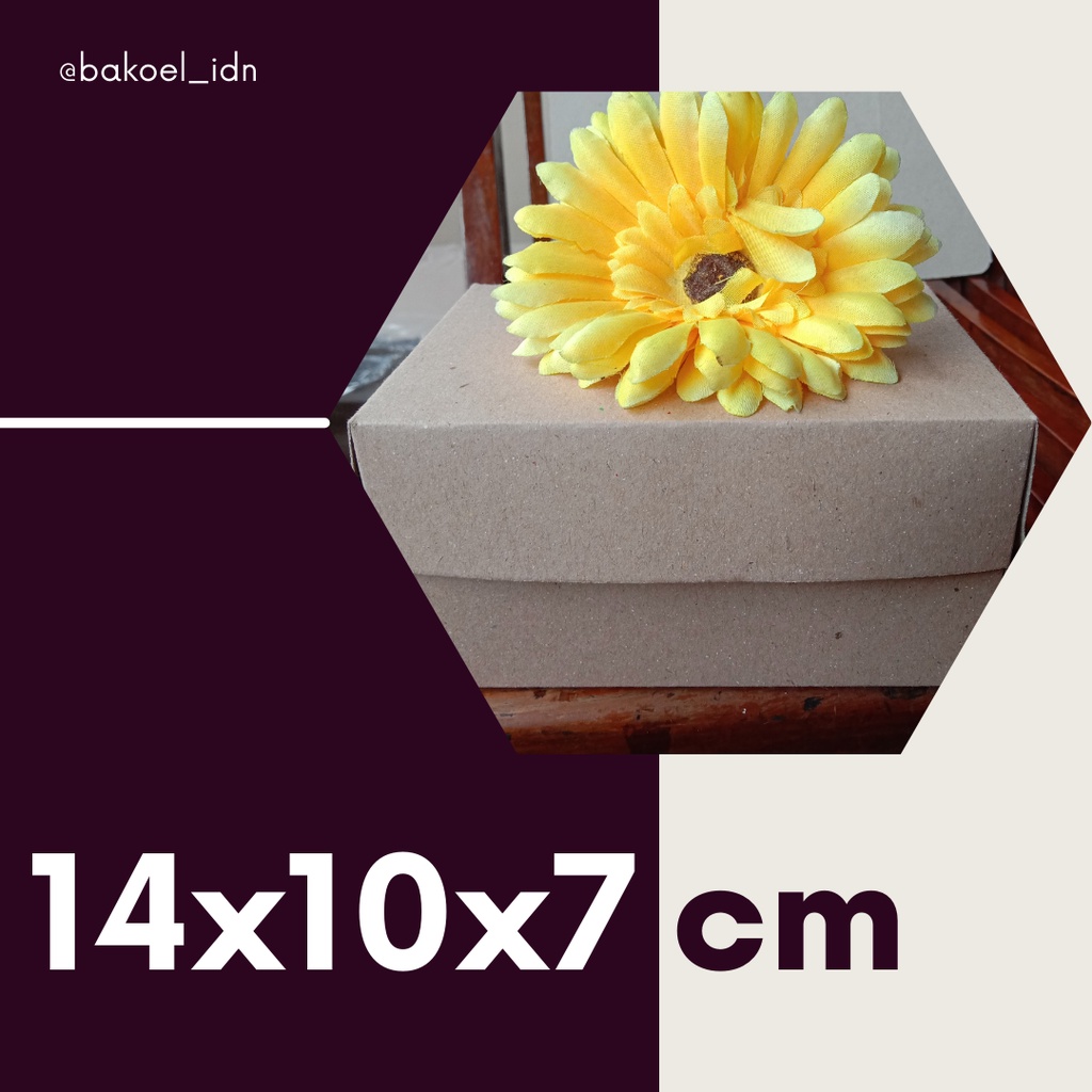 

Kardus Kotak Box Kraft Snack Kue Bolu Donat Non Laminasi