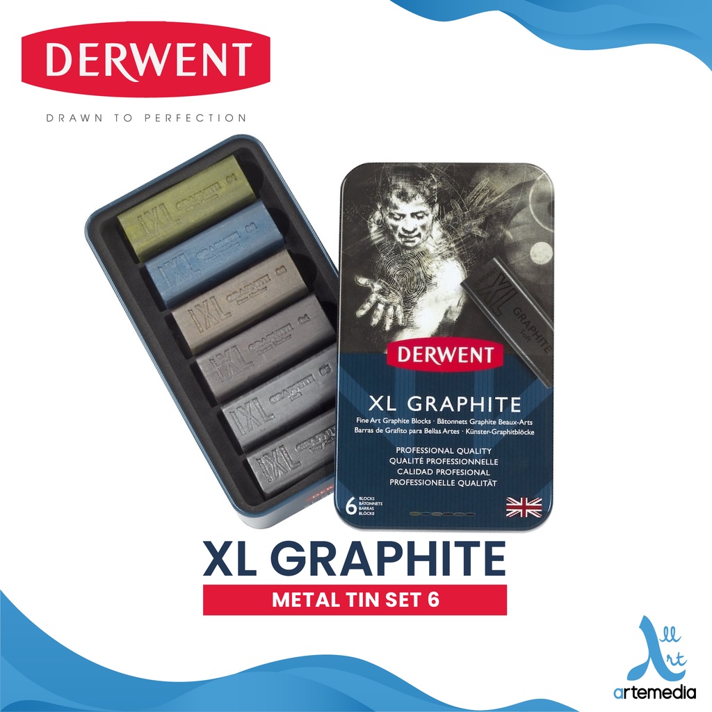 

Derwent XL Graphite Block Set 6