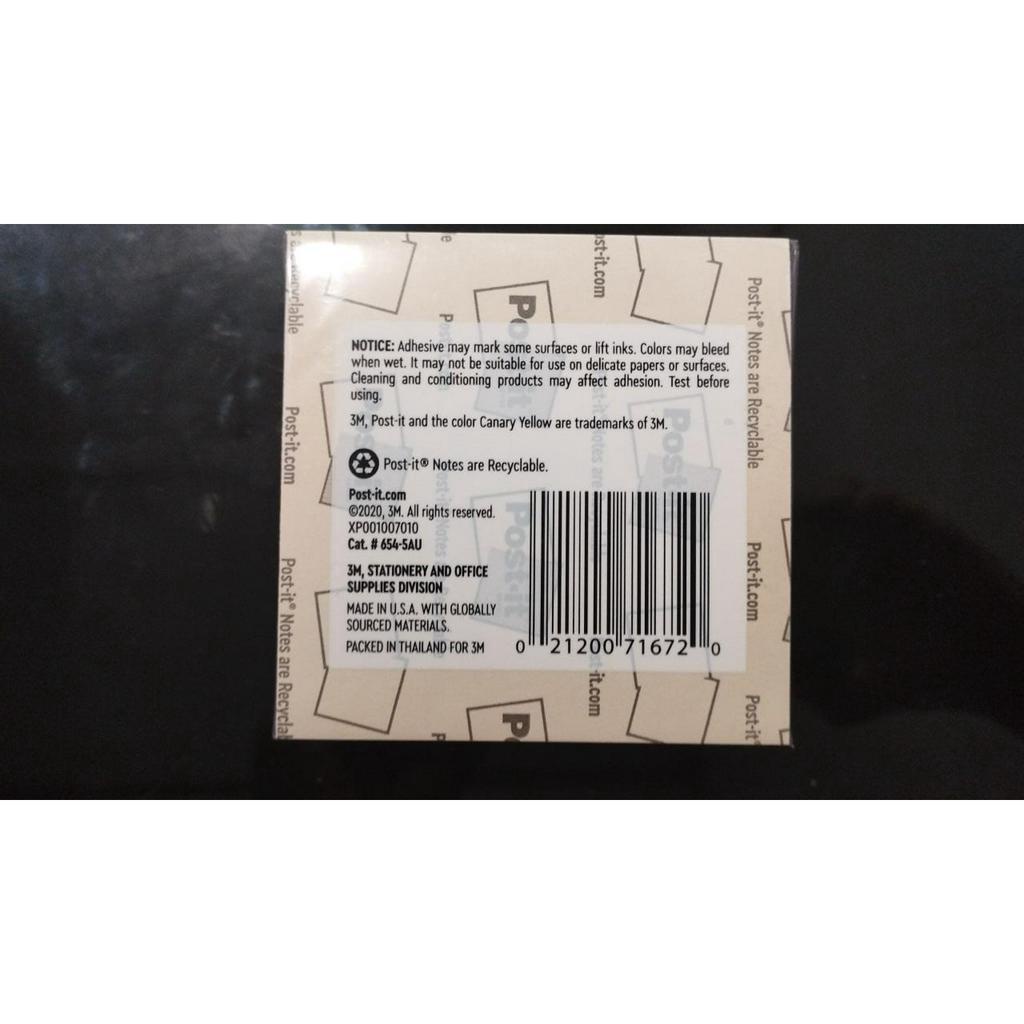 

Post It/Memo 654-5AU (5 warna) 3M RB9