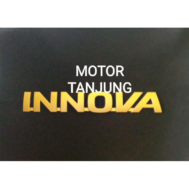 EMBLEM TULISAN INNOVA warna gold satuan