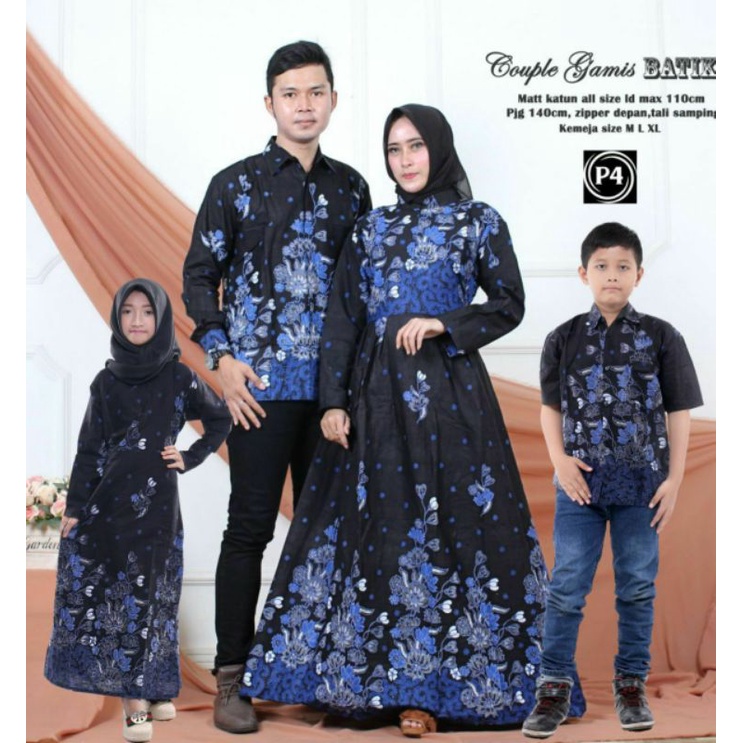 Baju Couple Keluarga Kondangan  Batik Pasangan Sarimbit