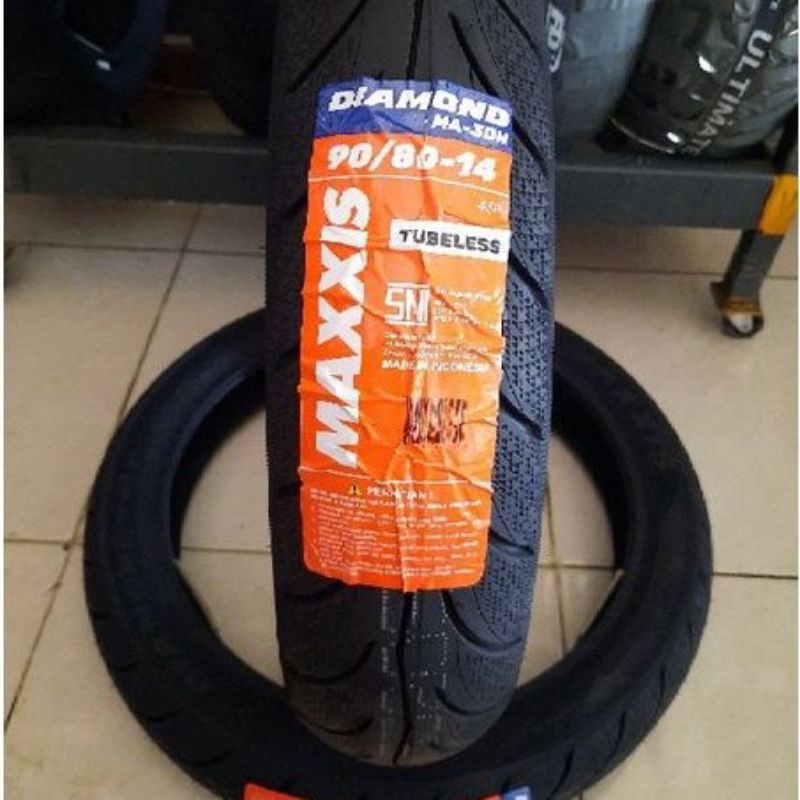 BAN TUBLES MOTOR MATIC 90.80/14 MAXXIS DIAMOND MA-3DN BAN DEPAN MOTOR VARIO 125 150