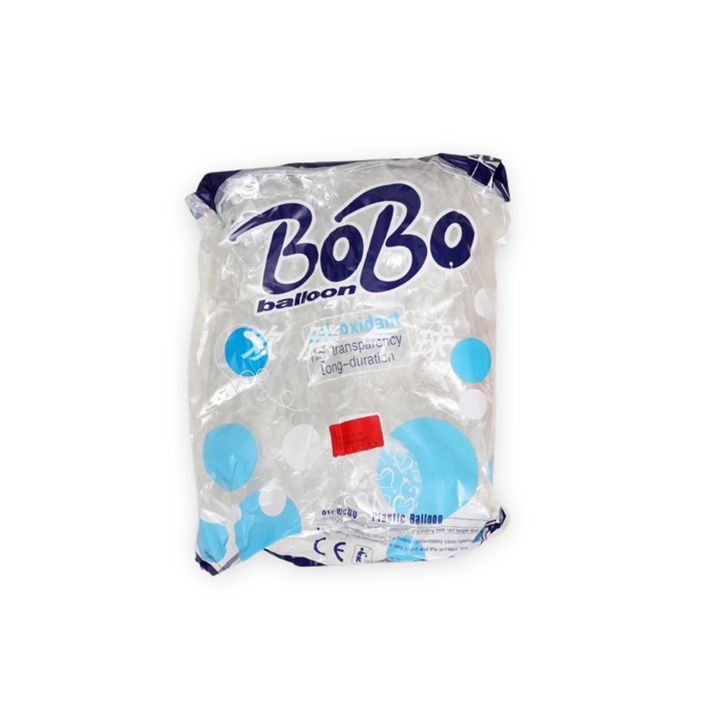 Balon PVC Transparan 36 inch (BOBO BIRU)