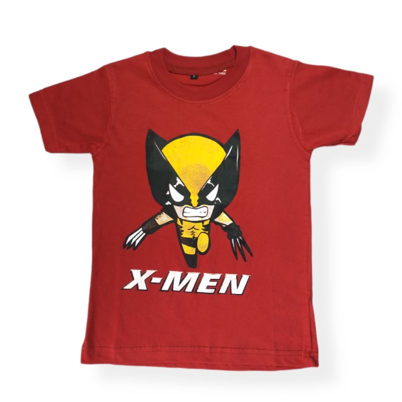 Kaos Anak Laki Laki Cowok Karakter Kartun Superhero Usia 3 Tahun -  9 Tahun