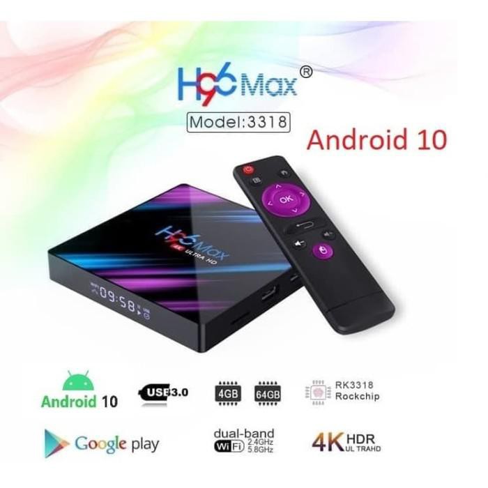 Jual Android Tv Box H Max Gb Gb Include Bluetooth Miracast Resolusi K Shopee Indonesia