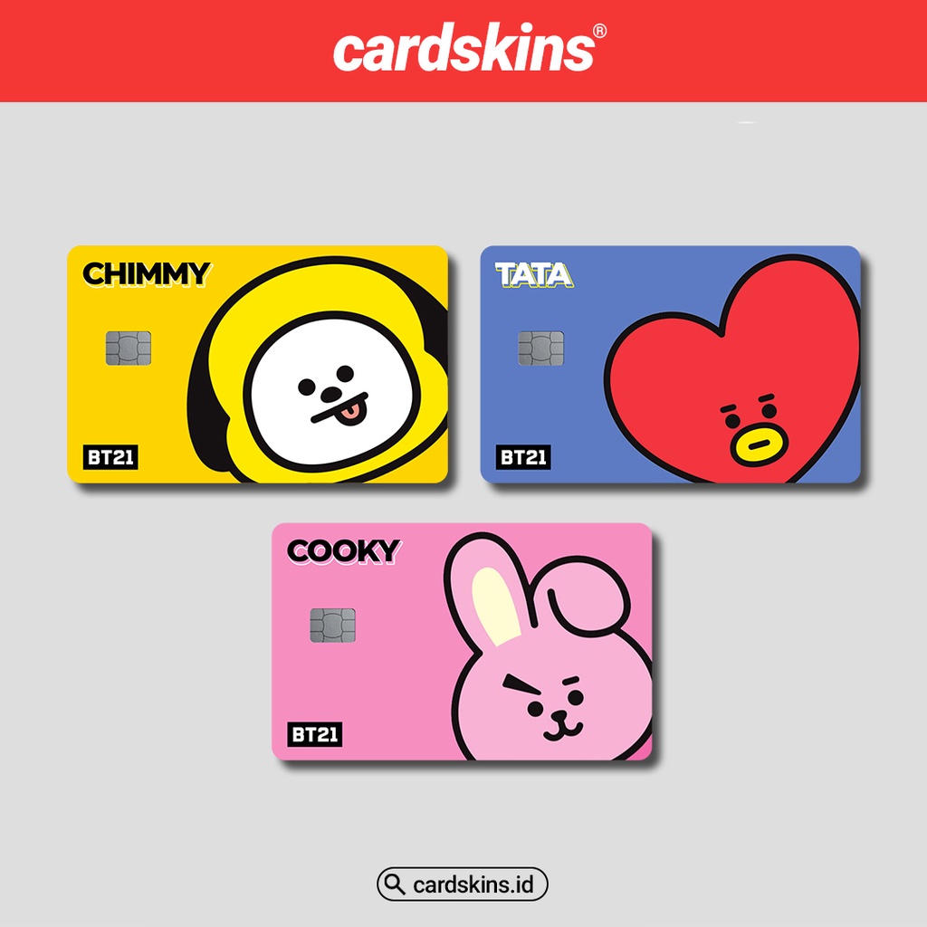 STICKER SKIN CARD BT21 SPECIAL HOLOGRAM LOVE | GARSKIN / STICKER KARTU ATM / SKIN KARTU ATM / DEBIT / CREDIT / EMONEY / FLAZZ | CARDSKINS