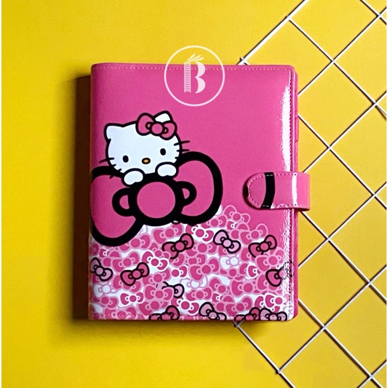 

Binder READY Hello Kitty Pita Pink Printing Kulit Multiring 20ring A5 26ring B5