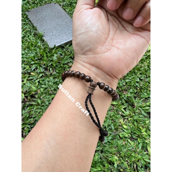 Gelang Kayu Gaharu Asli Gelang Tasbih Pria Gelang Tasbih 33 Butir Gelang Tasbih Kayu Gaharu 33