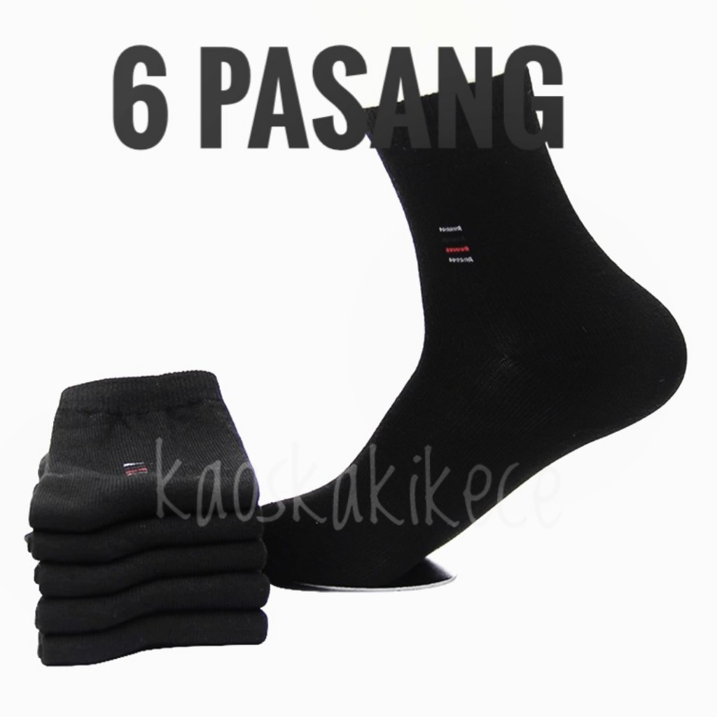 (6 pasang) KAOS KAKI PRIA FORMAL ANTI BAKTERI