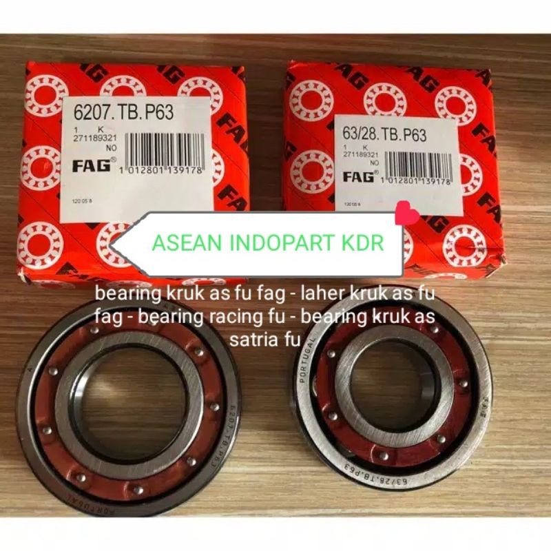 Bearing FAG 6207 6328 63-28 Hispeed Kruk As Suzuki SatriaF Satria Fu F150 fu150 Hi Speed ker as
