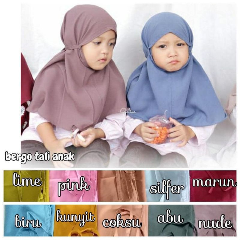 HIJAB BERGO ANAK BERGO MARYAM ANAK / JILBAB ANAK BERGO DIAMOND HIJAB INSTANT ANAK