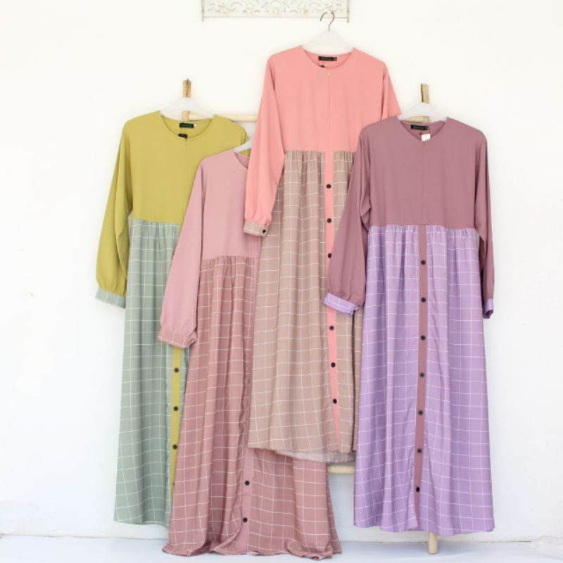 Gamis Set Syar'i Rania Canthel by Mumtaz Hijab murah