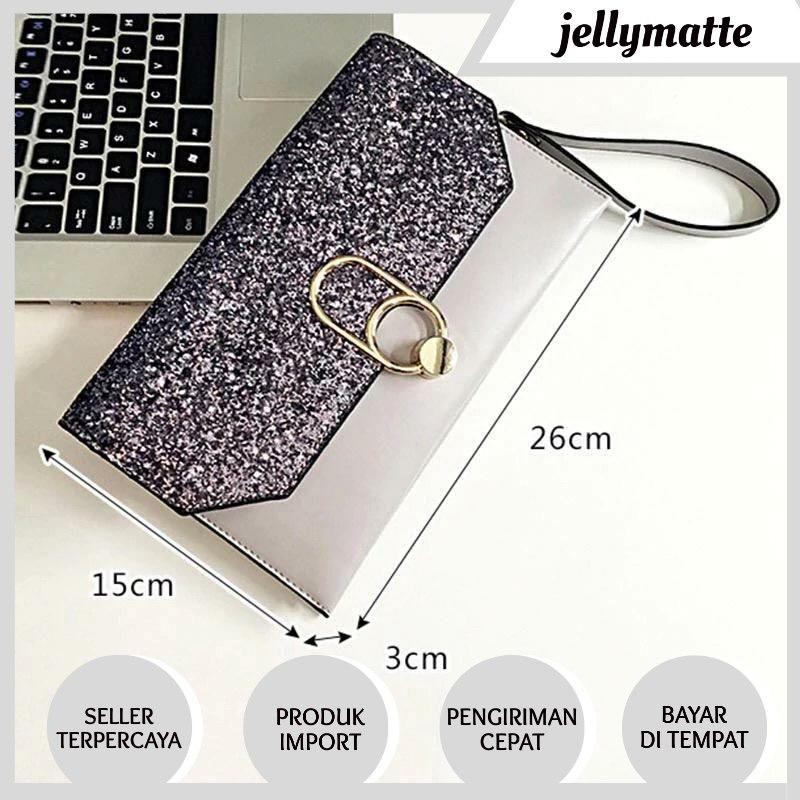 TAS FASHION CLUTCH PESTA BLINK KOREA# - TAS WANITA - TAS IMPORT - TAS BATAM 6019-B