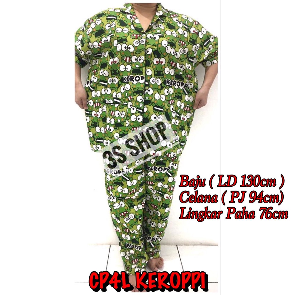 BAJU TIDUR LD 130 CM DEWASA PIYAMA CP SUPER JUMBO/BESAR KEROPPI