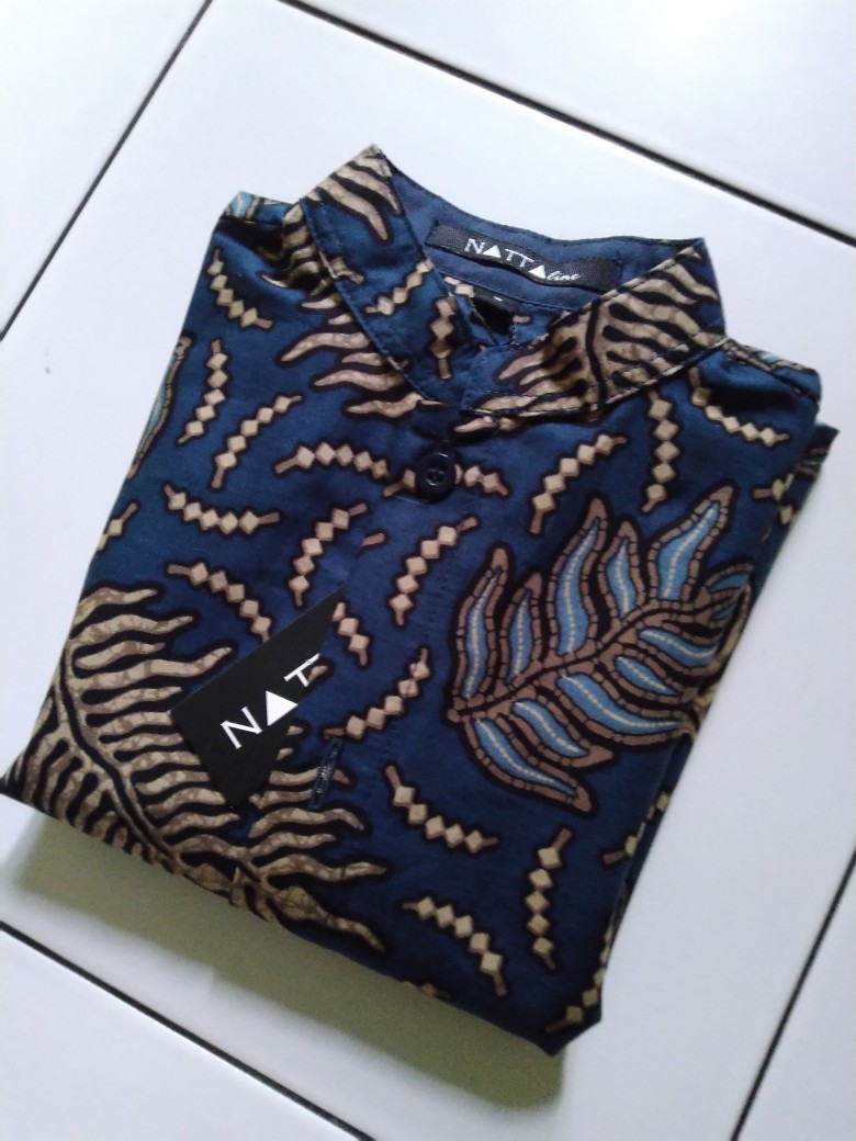 Kemeja Koko Batik Anak Lengan Panjang Baturaden By Nattaline