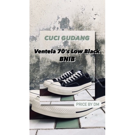 Sepatu Ventela Shoes Classic 70s Public Low High Green Black Murah Stock Lama BNIB New