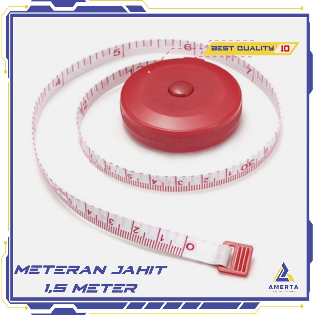 Alat Pengukur Pakaian / Meteran Jahit 1.5 Meter