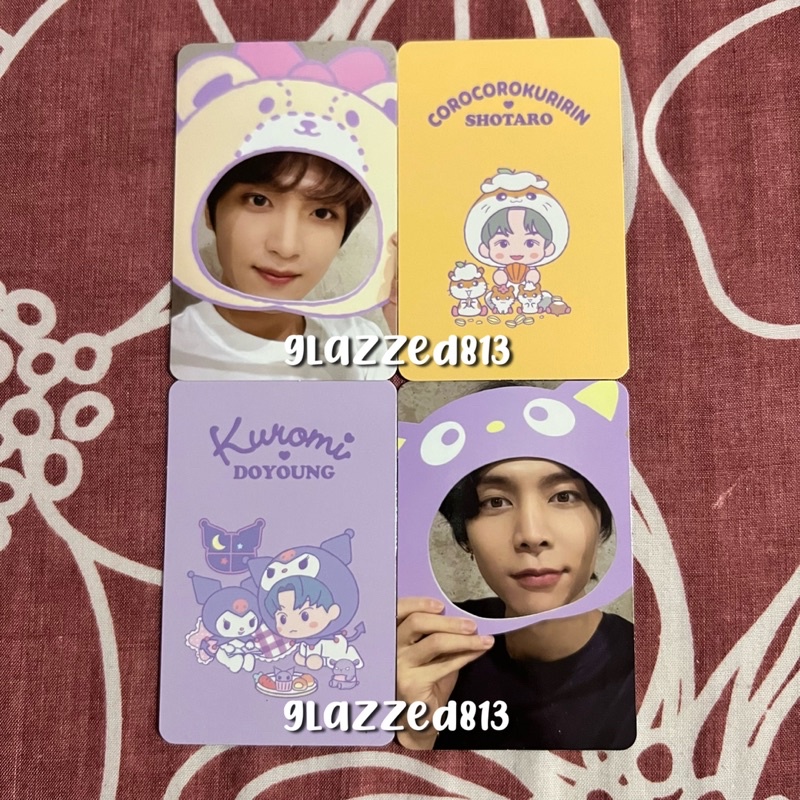 nct x sanrio trading card b ver - haechan selca johnny selca shotaro concept doyoung concept