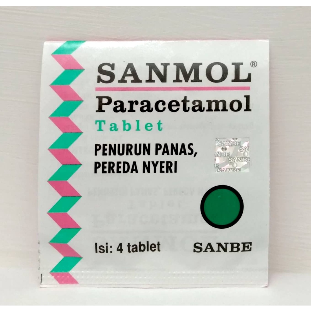 Sanmol Paracetamol Tablet / Obat Penurun Panas / Demam/ Pereda Nyeri