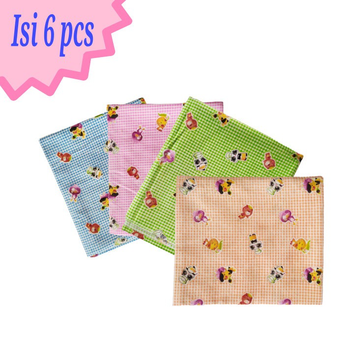 Bedong Bayi bayi Motif 6 pcs Murah