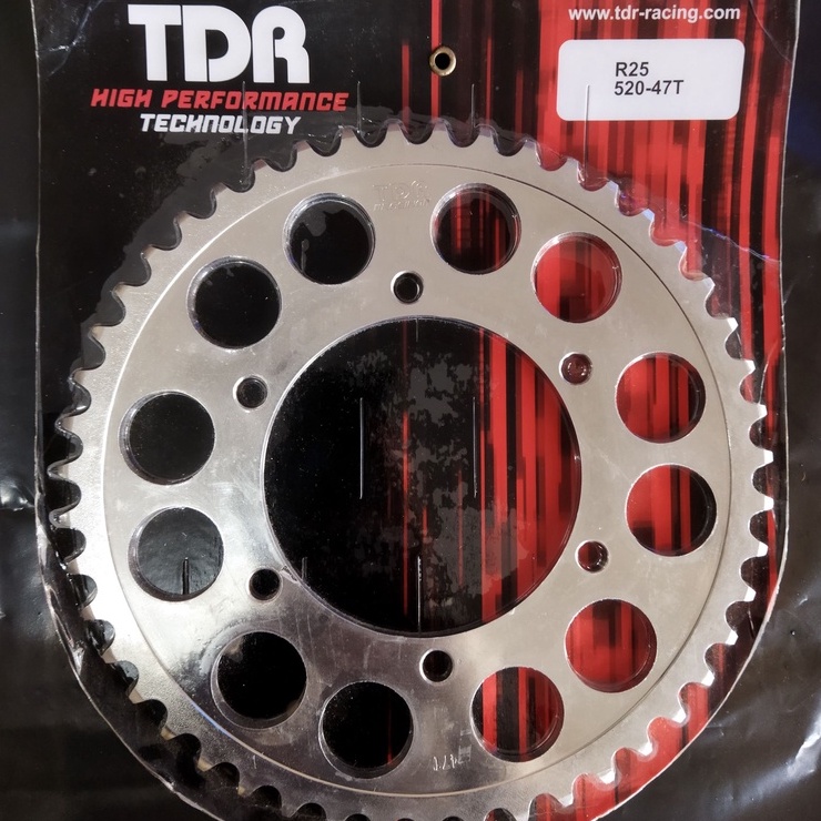 TDR Racing Gear Belakang 520 R25 Ninja 250 Karbu F1 Injeksi MT 25 42T 43T 44T 45T 46T 47T