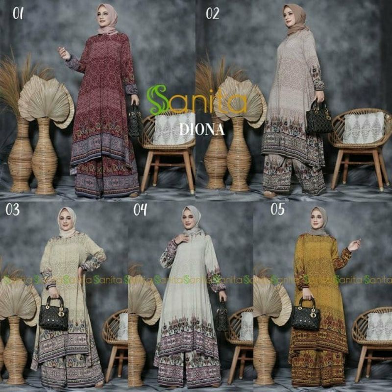 SET TUNIK KULOT DIONA SANITA