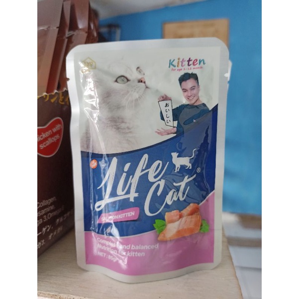 LIFE CAT POUCH MAKANAN KUCING WETFOOD 85GR