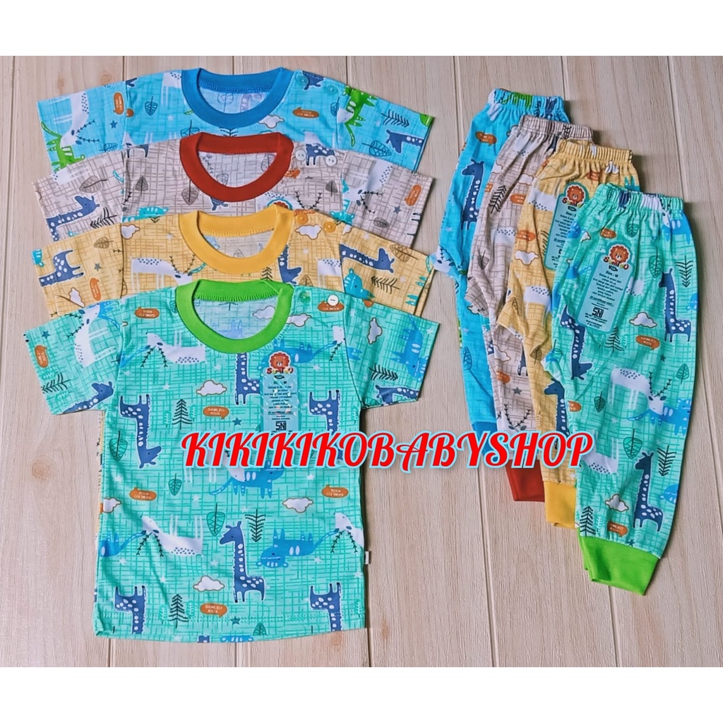 SAMLEO !!!!  1PC/3PC SETELAN BAYI SAMLEO PENDEK PANJANG  M L XL 0-24 BULAN WARNA MIX  PIYAMA BAYI SAMLEO CPR