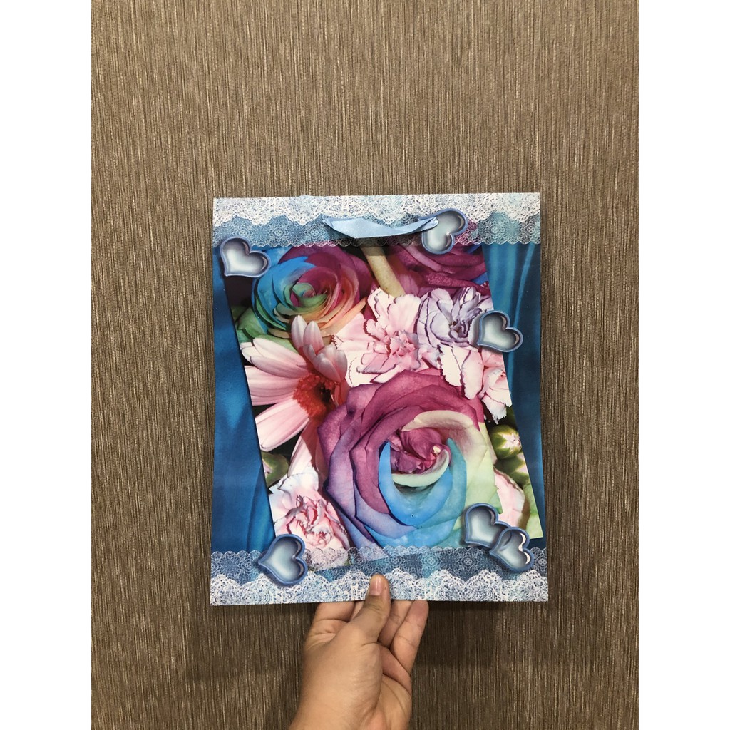 

P.26xL.9xT.32CM, MAWAR PAPER BAG GOODIE BAG, BAHAN PREMIUM TEBAL