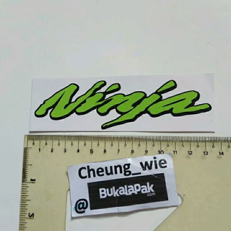 

Stiker / Stiker Logo Ninja Hijau size 15cm