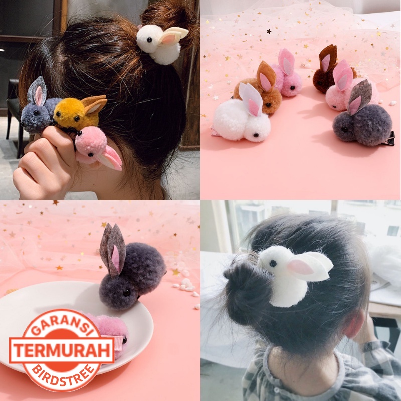 COD Jepit Rambut Anak Bayi Wanita  Korea Kelinci Rabbit Hair Accessories Lucu Karet Rambut Gadis Klip Karet Ready Stock