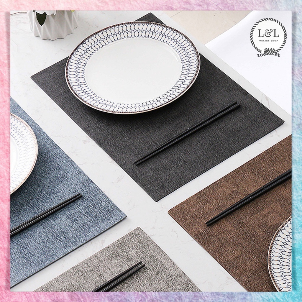 Tatakan Piring Meja Makan Tahan Panas Tatakan Gelas Aesthetic Alas Piring Anti Panas Table Mat Placement Tatakan Serbaguna