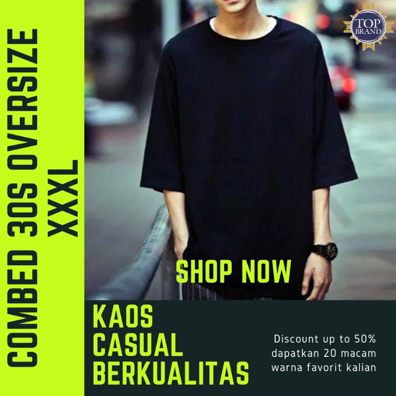 Baju Kaos Jumbo Big Size Polos Pendek Hitam Putih Cotton Baju Kaos Jumbo Big Size Polos Pendek Hitam Putih Cotton