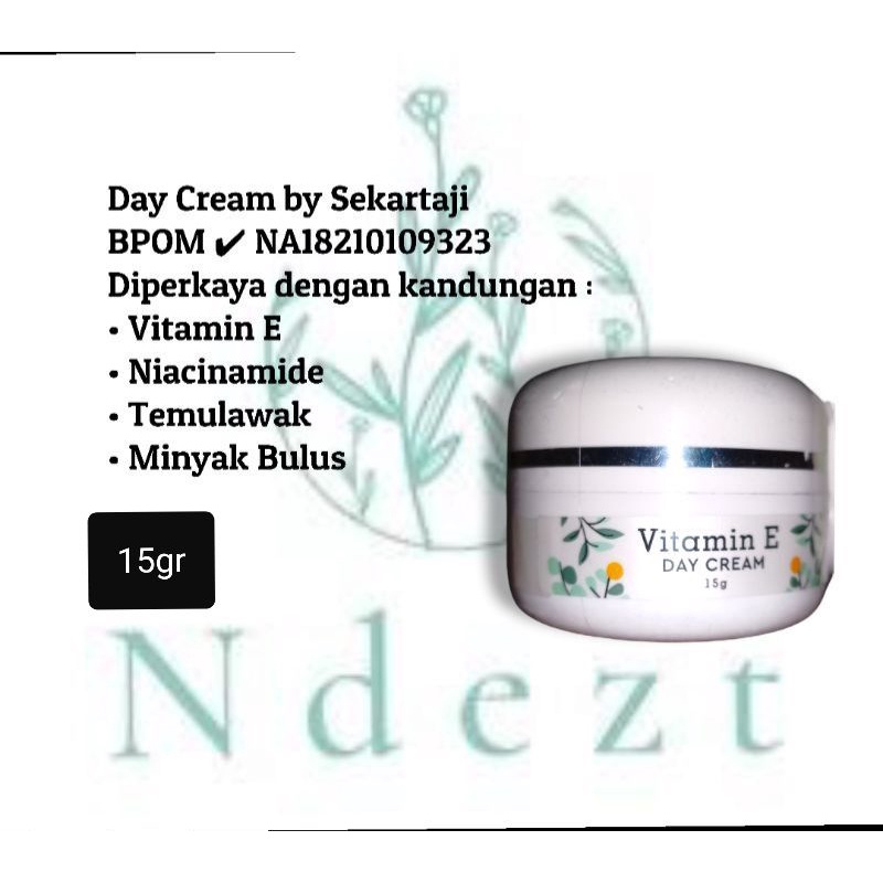 Krim pagi - Day Cream Ndezt by sekartaji BPOM