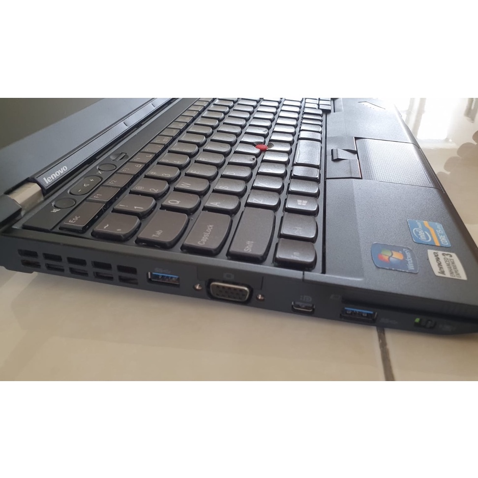 Laptop-Murah-Lenovo Thinkpad-X230-Corei5Gen3-Ram4G-HDD 320GB-SSD 128GB-SSD 256 GB-Kamera-DVD-Design-Gaming-Slim-Win10-Siap Pakai