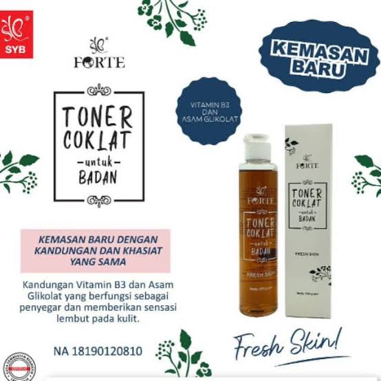 Toner Badan Coklat Penghilang Perontok Daki Sel Kulit Mati SYB FORTE