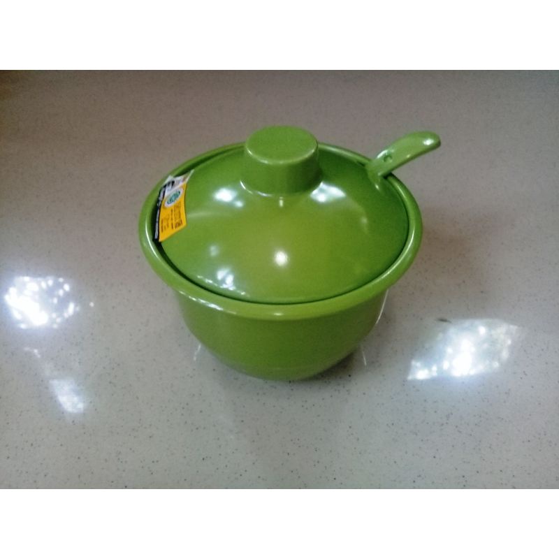 mangkok sambal melamin + tutup