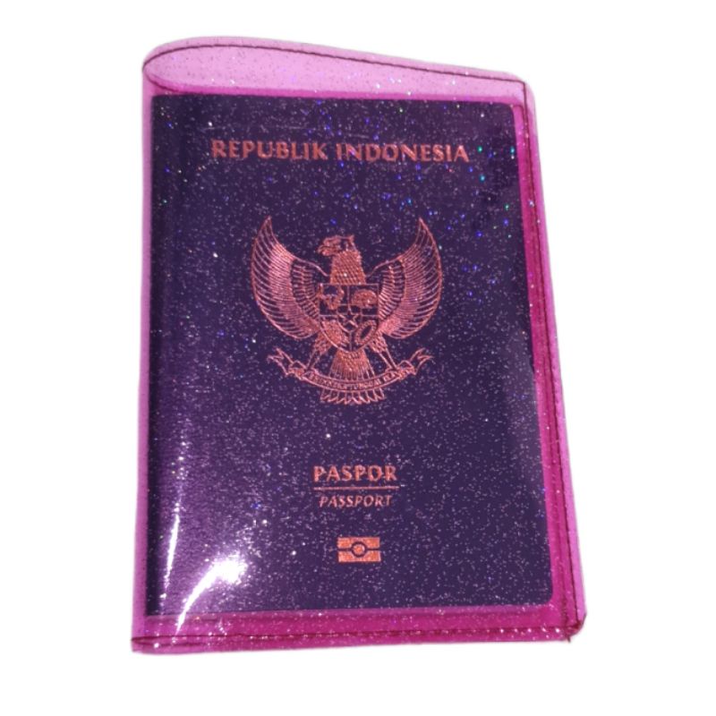 MEIMEISHOP COVER PASSPORT PVC BOOK HOLDER PASSPORT SARUNG PASSPORT COVER LOKAL Passport Travel Passport Holder CASE PASSPORT