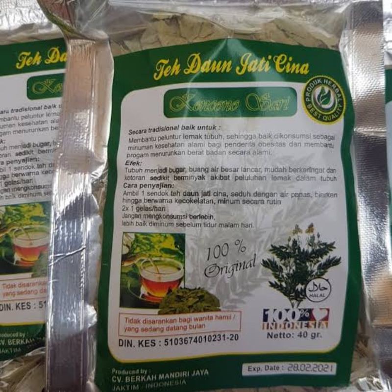 

Tea Jati Cina Seduh 50gr - Melangsingkan Tubuh Dan Menurunkan Berat Badan