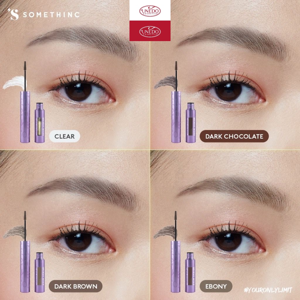 SOMETHINC BROW EMBLEM Microcara Brow Gel Waerproof - Maskara Alis Kuas Super Tahan Lama