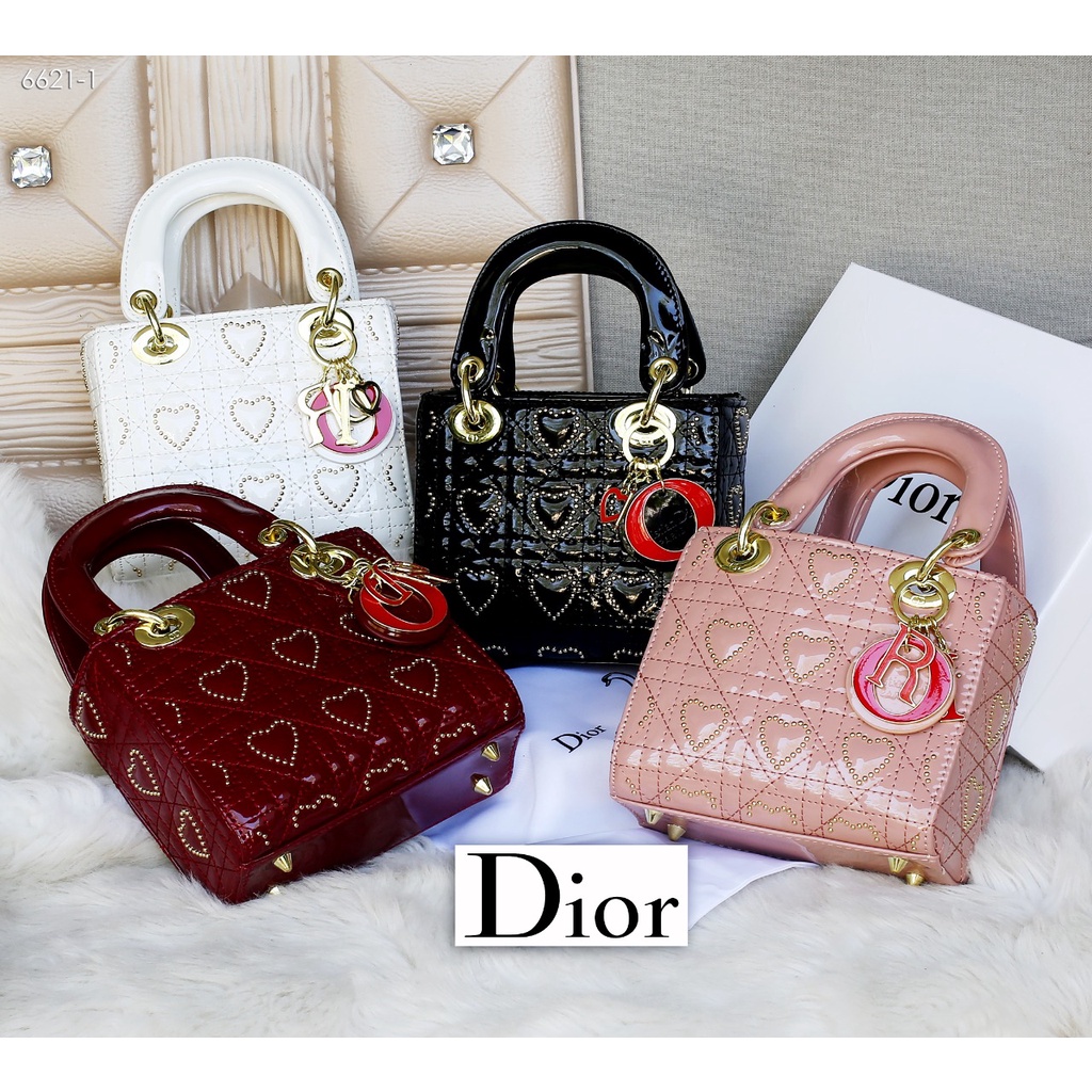 YYY 07 MEI 116 Top Handle Patent Leather Love Bag 6621-1